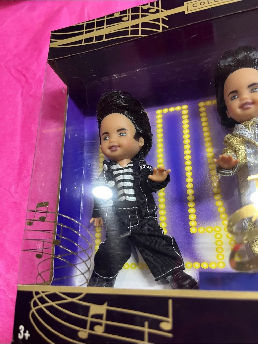 Mattel Barbie Collectibles Tommy Elvis 3-Piece Doll Set - Gold, White, Black